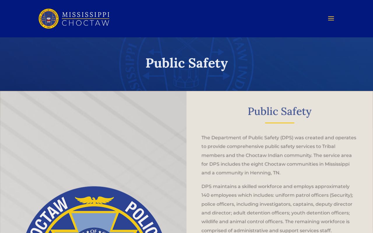 Choctaw Adult Detention Center tribal release authority source
