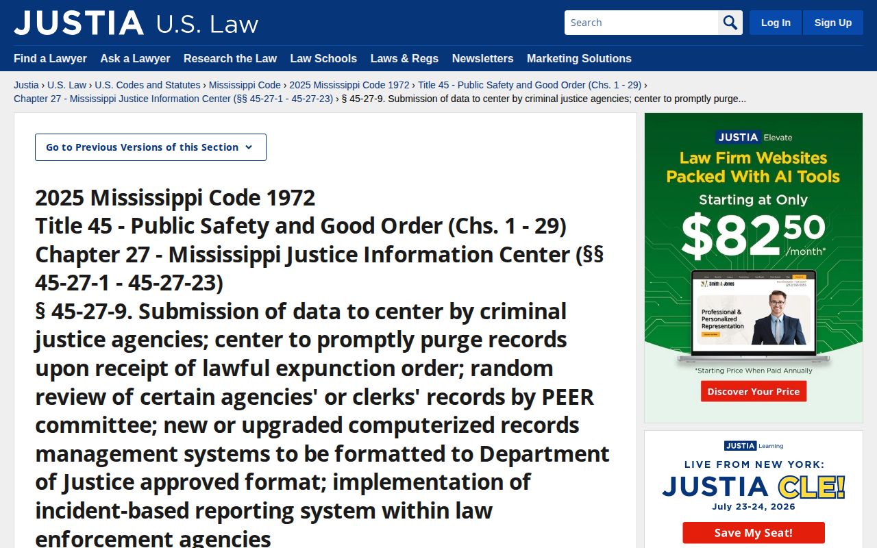 Mississippi law source for Neshoba County release mugshot and booking photo records